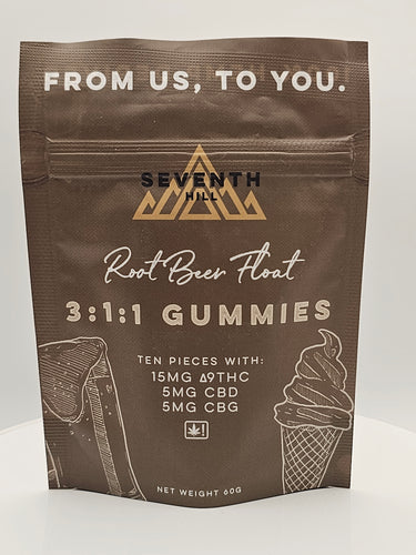 Seventh Hill Root Beer Float Gummies 10 Pack 15mg THC