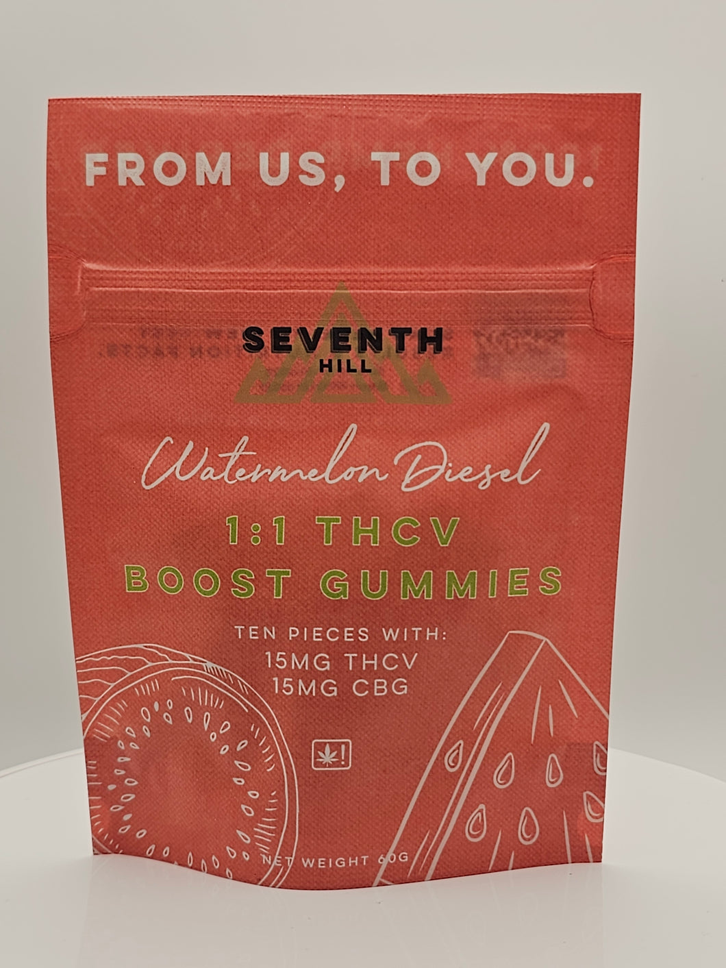 Seventh Hill Watermelon Diesel Boost Gummies 15mg THCV