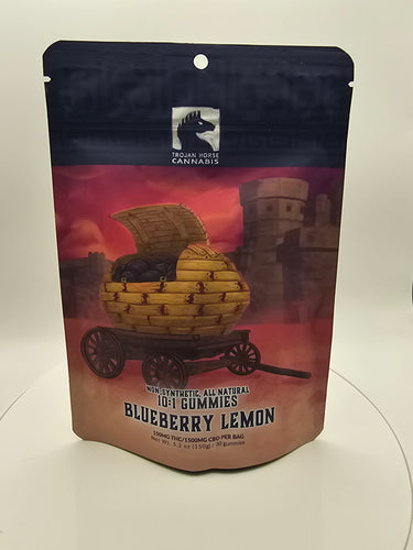 Trojan Horse Cannabis 10:1 Gummies Blueberry Lemon