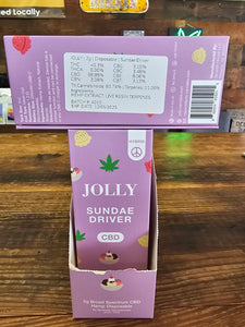 Jolly Sundae Driver Disposable Broad Spectrum CBD Vape Pen 2 Gram