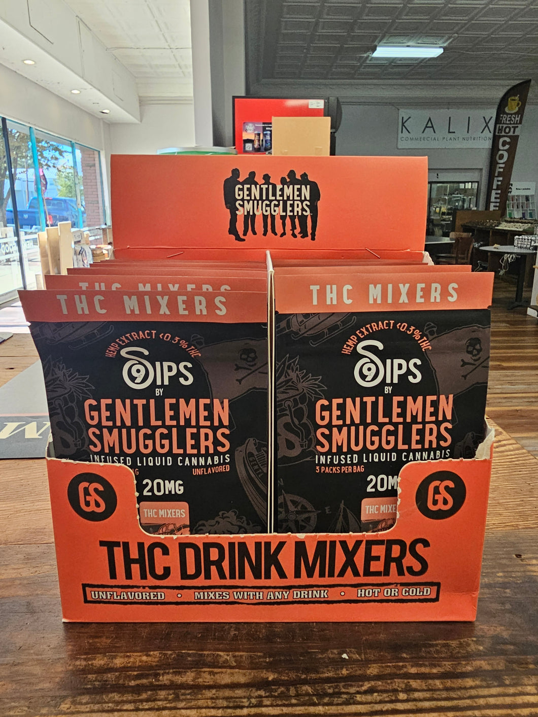 Gentlemen Smugglers 20mg water soluble THC individual servings. Pack of 3