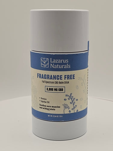 Lazarus Naturals Fragrance Free Full Spectrum CBD Balm Stick 3,600mg