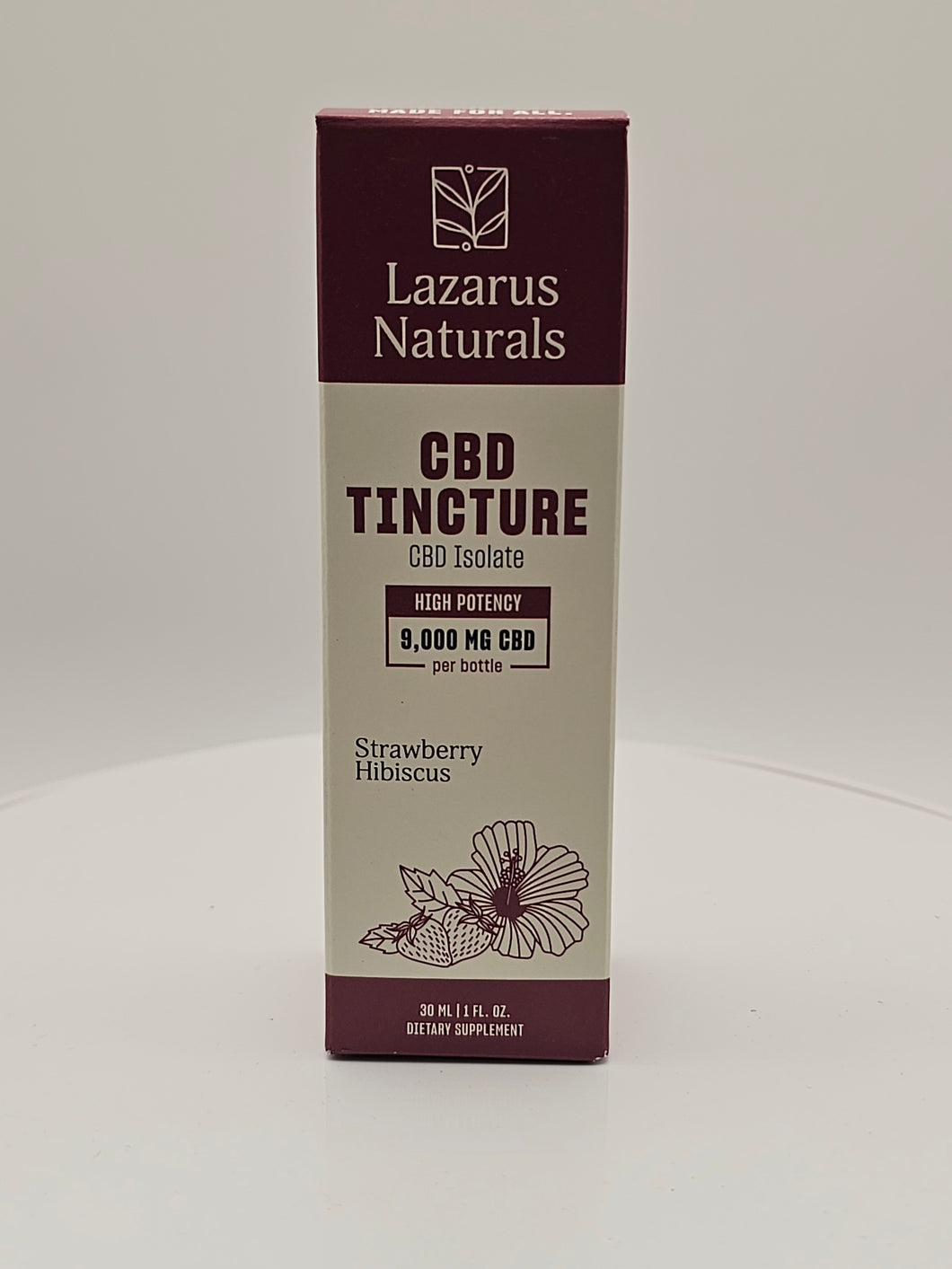 Lazarus Naturals 9,000 mg Isolate CBD Tincture 30ml Bottle