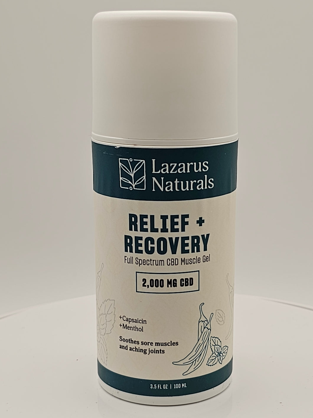 Lazarus Naturals Relief & Recovery CBD Muscle Gel