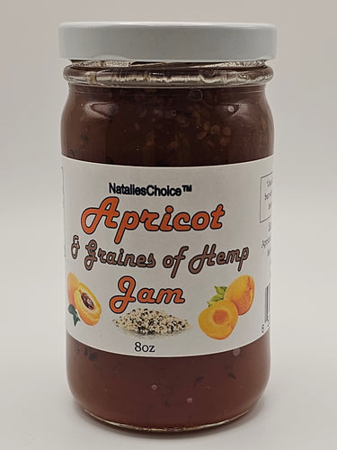 Apricot jam w/ Hemp Hearts