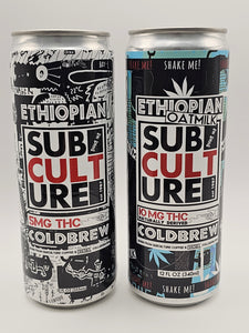 SubCulture THC Infused Coldbrew Coffee 12 oz.