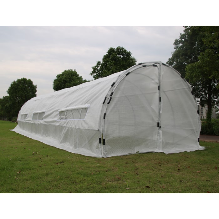 GROW1 Heavy Duty Greenhouse Hoop House (32'x10'x6.5')