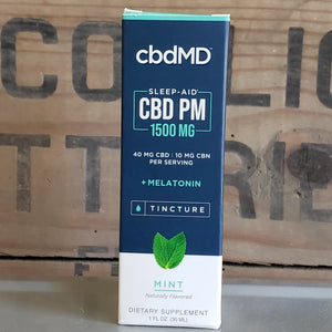 CBDMD Sleep Aid tincture 1,500mg CBD + Melatonin, Mint