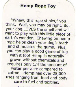 The Good Dog Large Hemp Rope Toy