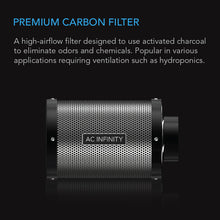 AC INFINITY, DUCT CARBON FILTER, AUSTRALIAN CHARCOAL, 6-INCH