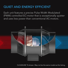 AC Infinity CLOUDLINE T10, QUIET INLINE DUCT FAN SYSTEM WITH TEMPERATURE AND HUMIDITY CONTROLLER, 10-INCH