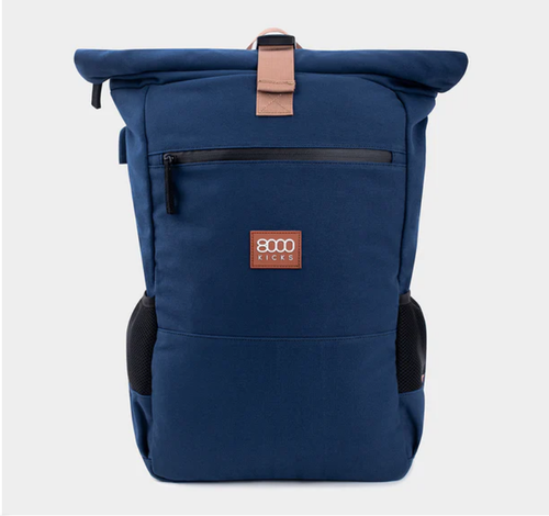 Everyday Hemp Backpack in Navy Blue