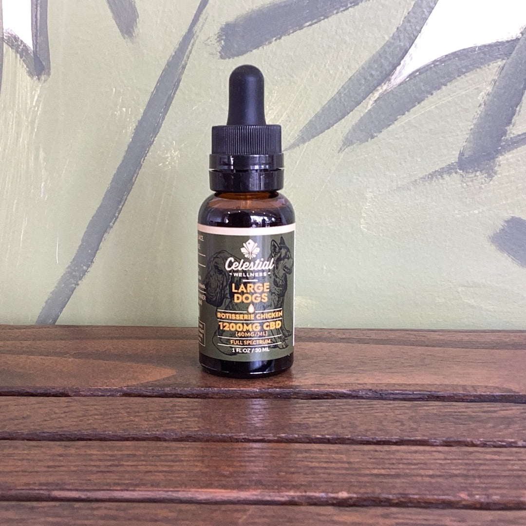 Celestial Wellness Pet Tincture Large Dog 1200mg CBD – East Coast Hemp ...